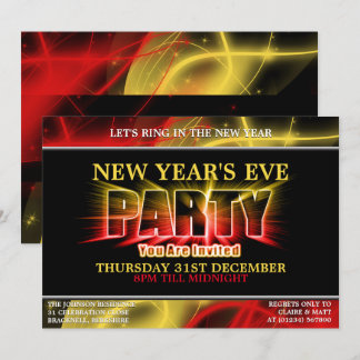 Encendido de luces en las invitaciones de fiesta d