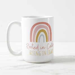 Encendido en la calma, subiendo en una taza Inspir