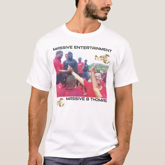 ENCENDIDO MASIVO. ST KITTS Camiseta básica masculi (Anverso)