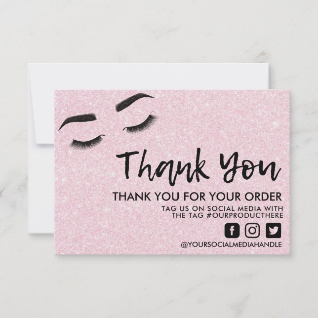 Encendidos rosados Ojos Elegantes Gracias Media In (Anverso)