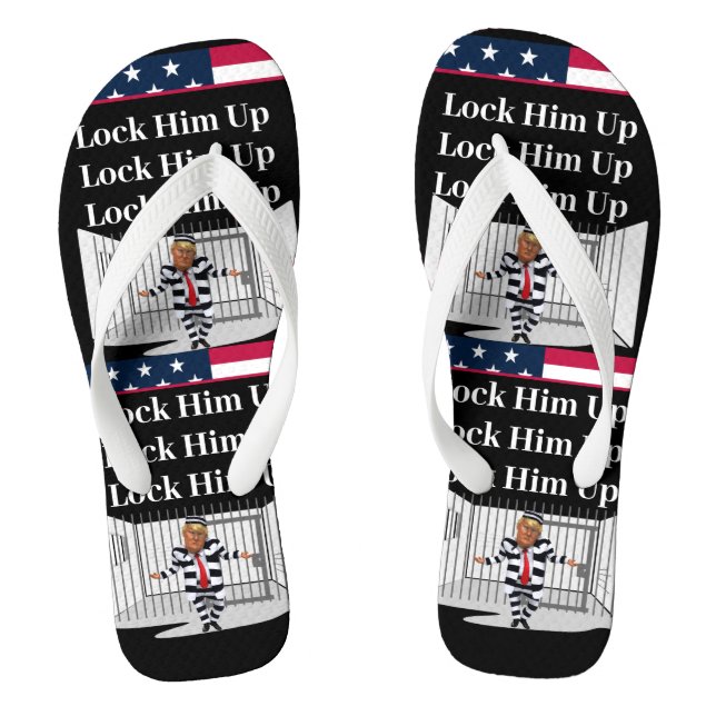 Encerrarlo a él Trump chanclas (Plantilla)