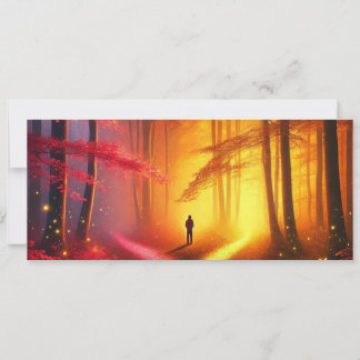 Enchanted Crossroads – Vibrant Autumn Forest Art P