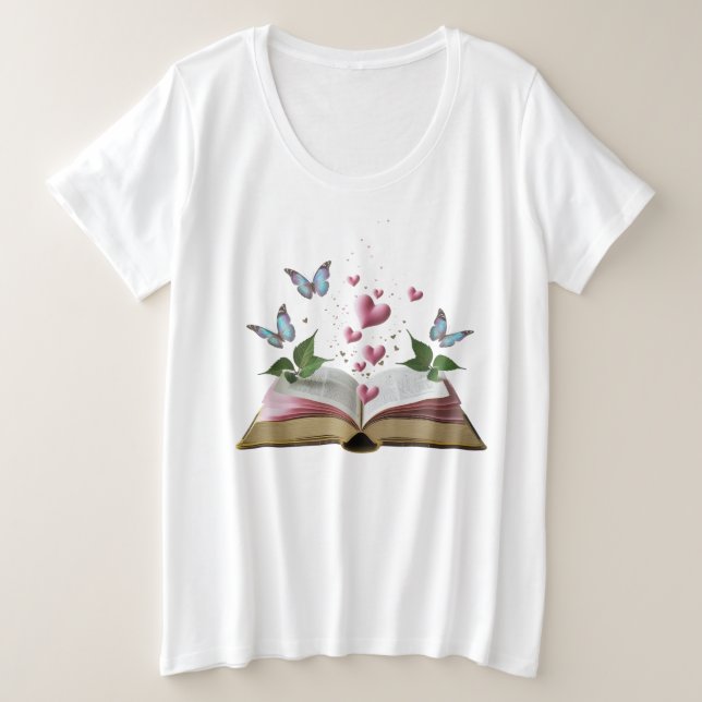Enchanted Storybook Women’s Plus Size Tee  (Anverso del diseño)