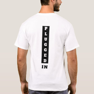 Enchufados la camiseta básica de los hombres