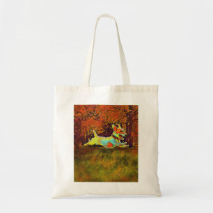 enchufe Russell en la bolsa de asas del otoño