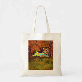 enchufe Russell en la bolsa de asas del otoño