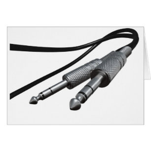 Enchufes del amperio de la guitarra