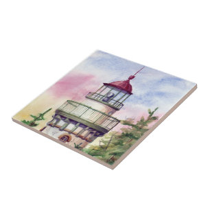 Encienda la teja del faro de la manera