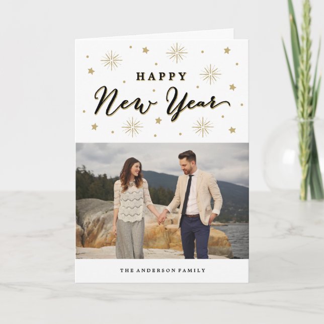 Enciende el cielo | Tarjeta de felicitación fotogr (Anverso)