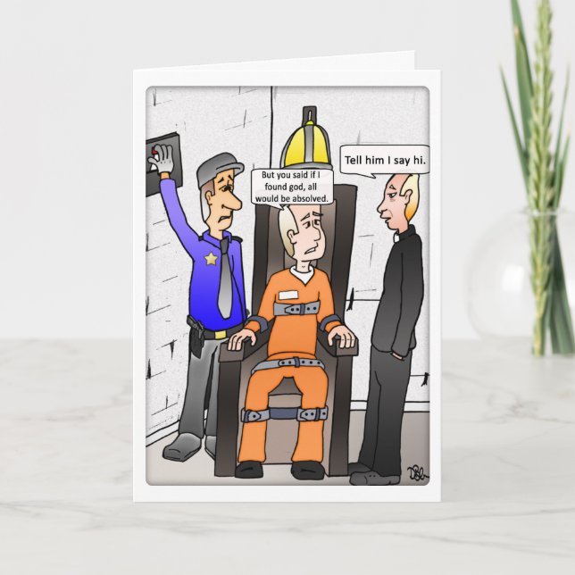 Encontrada tarjeta de felicitación plegada blanca  (Anverso)