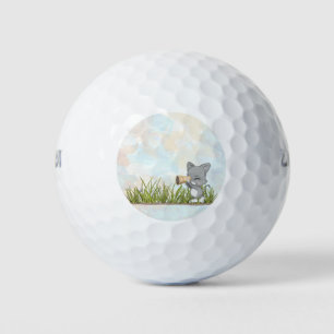 Encontrar la pelota de golf de papá en la bolera d