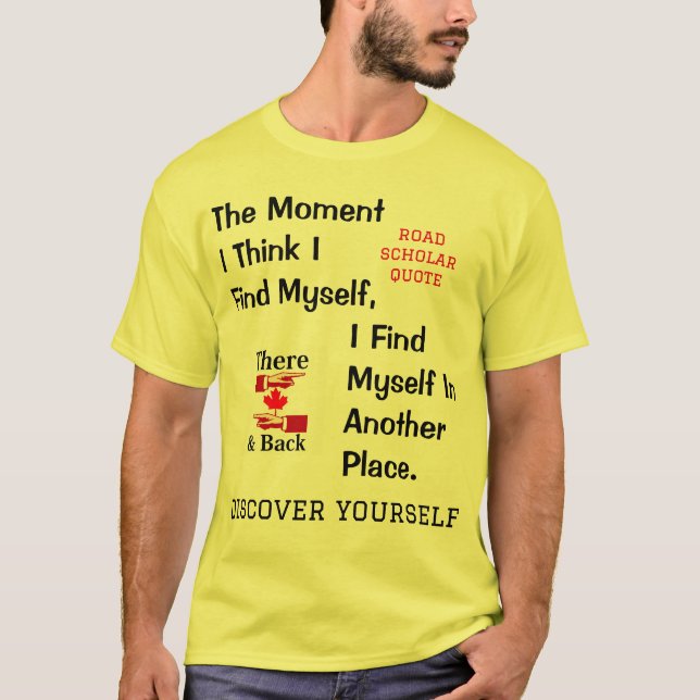 Encontrarte - Camiseta de un académico de carreter (Anverso)