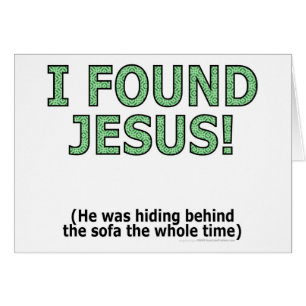 ¡Encontré a Jesús! Él ocultaba detrás del sof