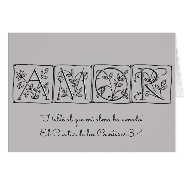 Encontré el mi alma Loves~Scripture~Spanish (Anverso (Horizontal))