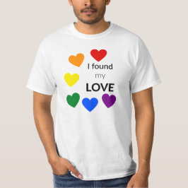 Encontré mi camiseta del orgullo del amor