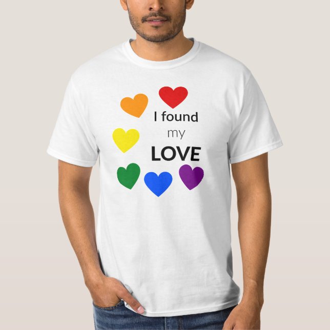 Encontré mi camiseta del orgullo del amor (Anverso)