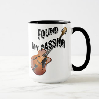 Encontró mi pasión - taza de la guitarra de