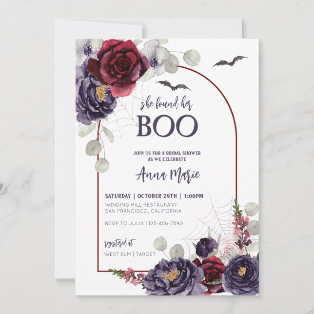 Encontró Su Boo Bridal Shower Invitación (Anverso)