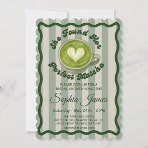 Encontró Su Invitación Perfecta A La Ducha Matcha 