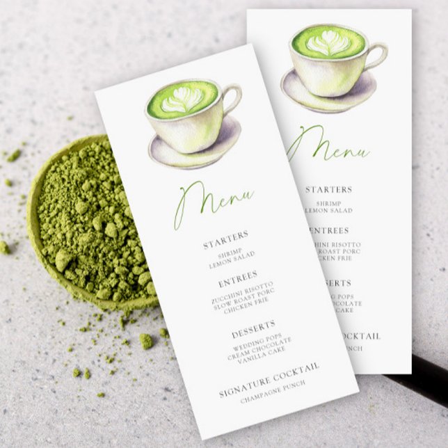 Encontró su perfecto menú matcha de ducha de novia (Subido por el creador)