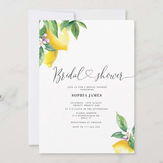 Encontró Su Principal Invitación A La Ducha Bridal (Anverso)