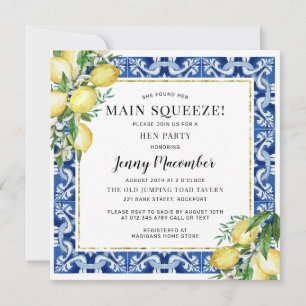 Encontró Su Principal Invitación Fiesta De Lemon L