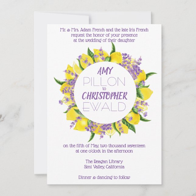 Encontró Su Principal Squeeze - Invitación De Boda (Anverso)