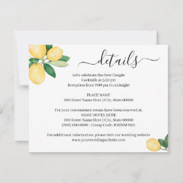 Encontró su tarjeta de inserción de Squeeze Lemons