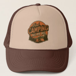 Encuentra el camping cerca de mí - Gorra de aventu