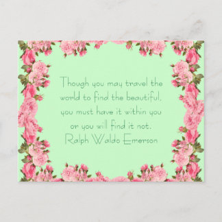 Encuentra lo bello - postal