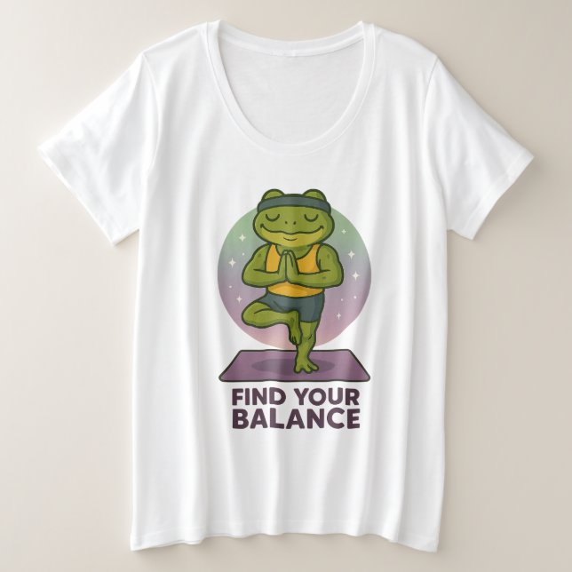 Encuentra tu equilibrio - Camiseta femenina de ran (Anverso del diseño)