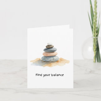Encuentra tu equilibrio Pila de guijarros zen acua