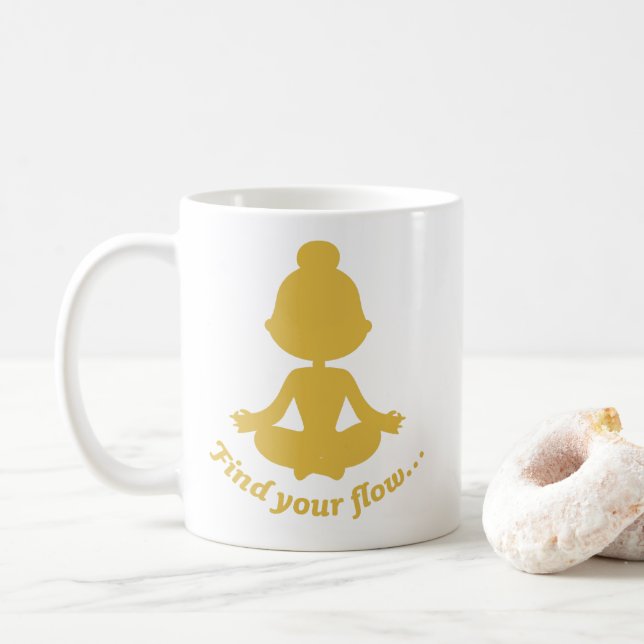 Encuentra tu taza de flujo (amarillo) (Con donut)