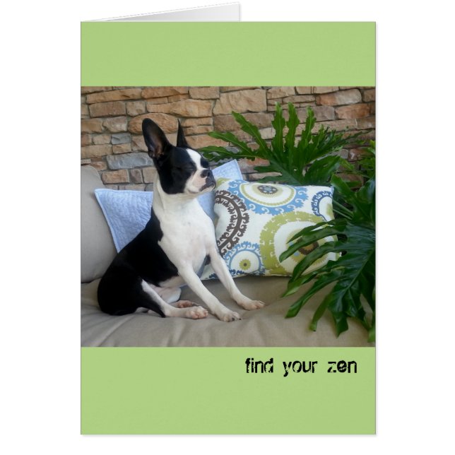 Encuentre su zen - TARJETA EN BLANCO Lola B. (Frente)