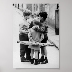 Encuentro de Niños Pequeños, Arte Vintage Negro y 