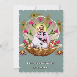 "Encuentro Divino: Tarjeta de invitación Meher Bab