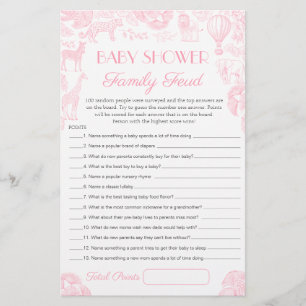 Encuesta de Baby Shower dice tarjeta de juego