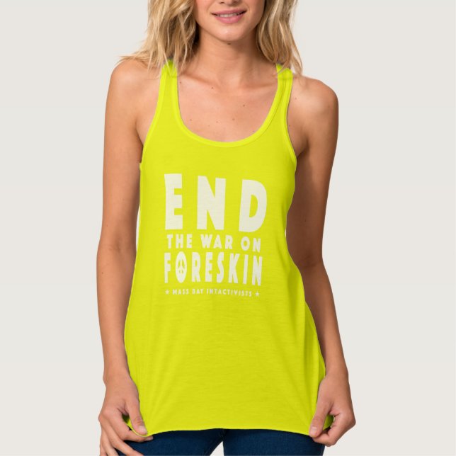 End The War On Foreskin Tank Top (Anverso)
