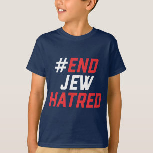 #EndJewHatred Boy la clásica camiseta de la manife