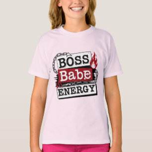 Energía de Jefa Bebé - Camiseta Rosa Poderosa