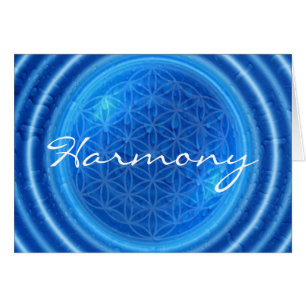 Energía del agua con flor de vida   Armonía