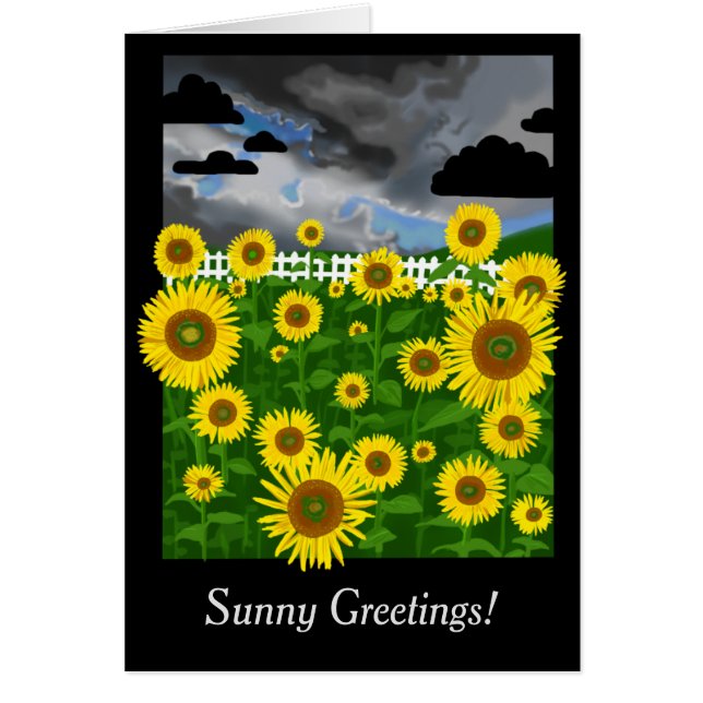 ¡Energía Flor! ~Girasoles~ Tarjeta de nota de escr (Frente)