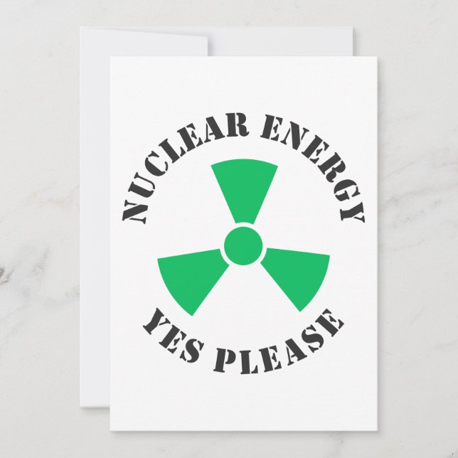 Energía nuclear, sí, por favor, Invitación a la en (Anverso)