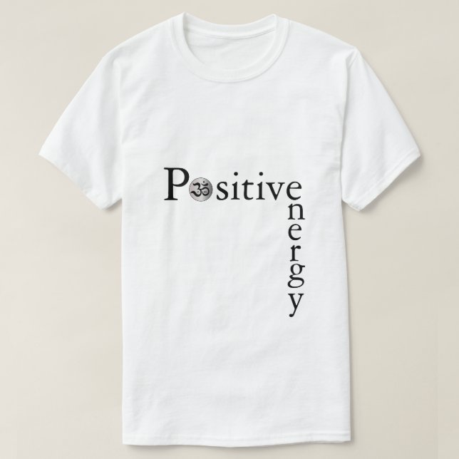 Energía positiva Zen Om Camisa de yoga blanco mini