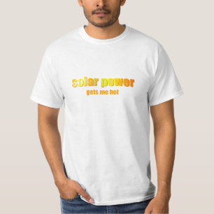 ¡Energía solar caliente! Camisetas ligero