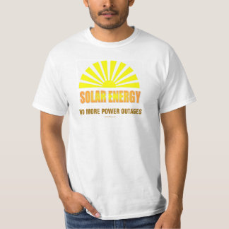 Energía solar no más de camiseta de los fallos