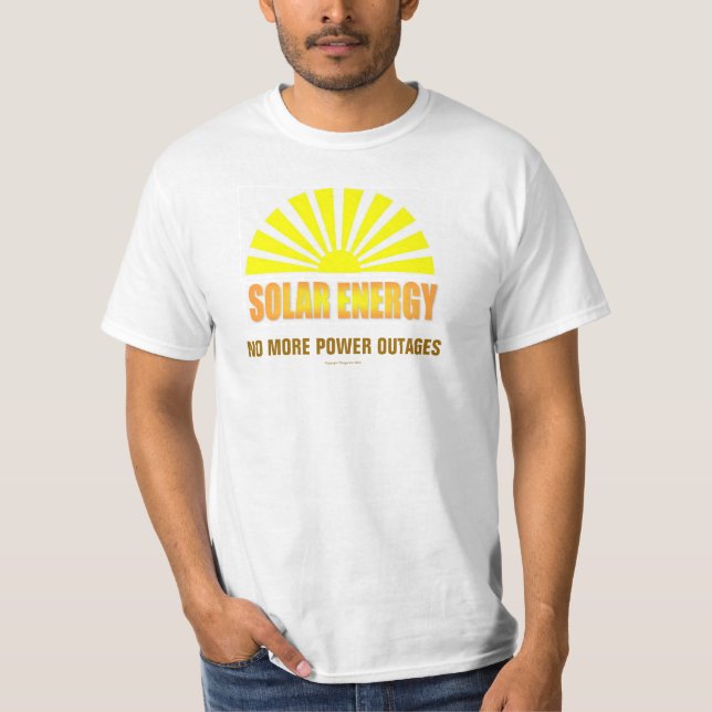 Energía solar no más de camiseta de los fallos (Anverso)