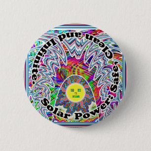 Energía solar: Seguro, limpio e infinito. Botón