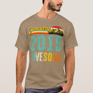 Enero de 2015 Nacimiento de la camiseta de regalo 