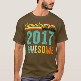 Enero de 2017 Nacimiento de la camiseta de regalo 